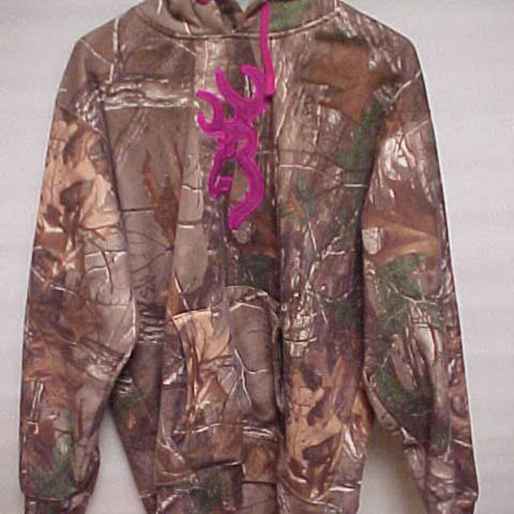 Browning For Her Camo Hoodie size Large